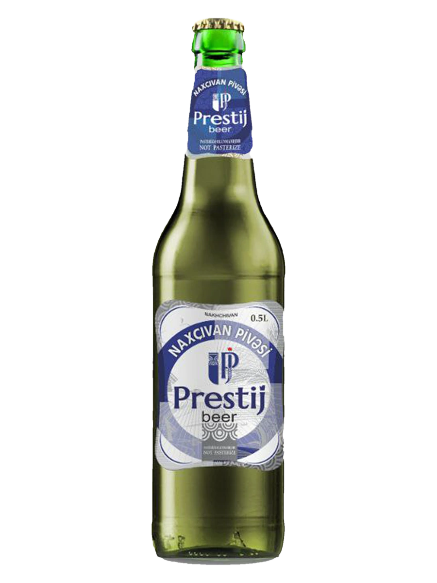 Prestij Beer — Qlobal seriya · göy etiket
